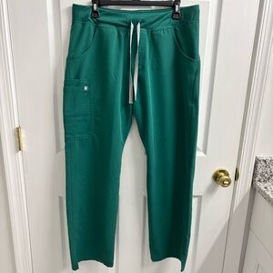 Figs Kade Cargo Scrub Pants Hunter Green Women’s Large